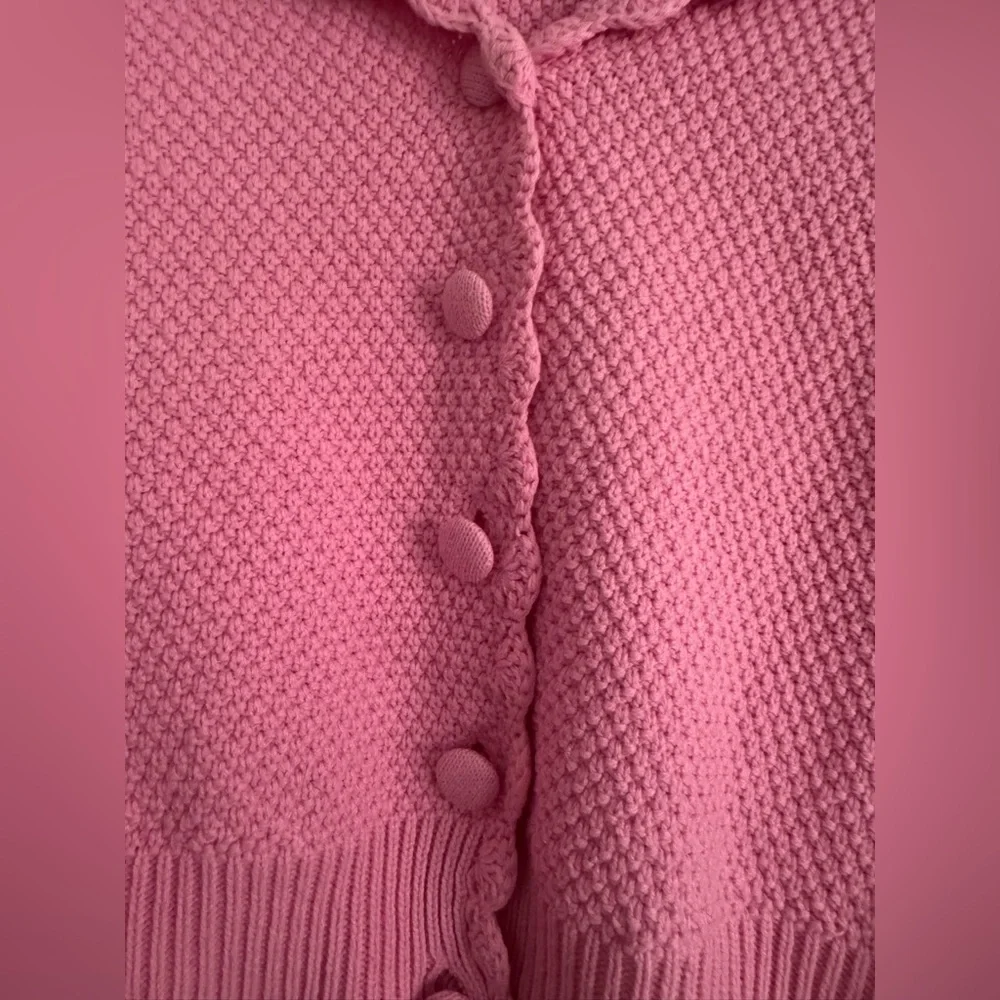English Factory Scalloped Short Sleeve Sweater - L - Picture 5 of 7